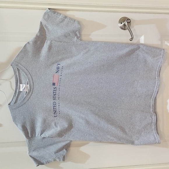 Men's Large Navy T-shirt - Picture 2 of 4